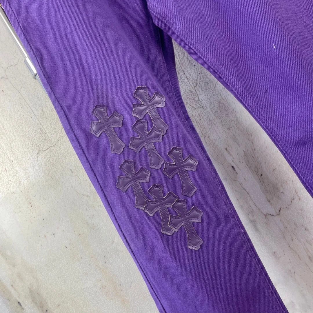 KL 186 🔘 𝐂𝐡𝐫𝐨𝐦𝐞 𝐇𝐞𝐚𝐫𝐭 25FW CH Chrome Hearts ！ buff， + ， ， ， ， ， 100%， ！ Size：S M L XL（28.30.32.34） ：Purple